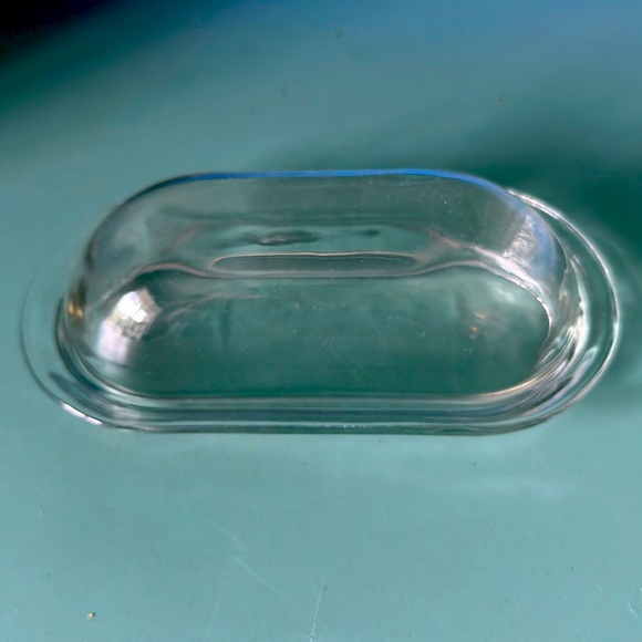 # Clear Glass Butter Dish - Picture 1 of 6